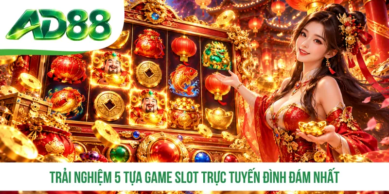 Trải nghiệm 5 tựa game slot trực tuyến đình đám nhất Trải nghiệm 5 tựa game slot trực tuyến đình đám nhất